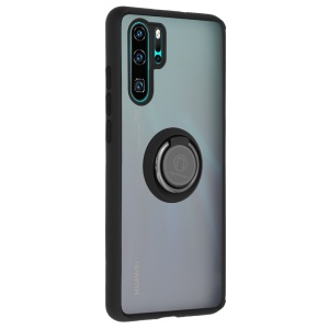 Husa pentru Huawei P30 Pro / P30 Pro New Edition, SKYDDAR INNOVATION, Glinth cu Inel Rotativ 360° Magnetic, Negru, set cu sticker  - Img 9