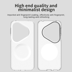 Husa pentru Huawei Pura 80 Pro, MagSafe, Antisoc, set cu sticker, CandyCase, Alb - Img 4