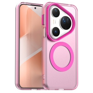 Husa pentru Huawei Pura 80 Ultra, MagSafe, Antisoc, set cu sticker, CandyCase, Roz