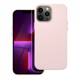Husa pentru iPhone 13 Pro Max piele ecologica Mag Safe, Skyddar Leather - Roz - Img 1