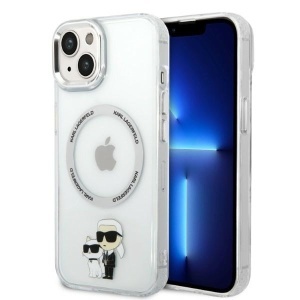 Husa pentru iPhone 14 Plus, Karl Lagerfeld, Hardcase MagSafe, Transparenta