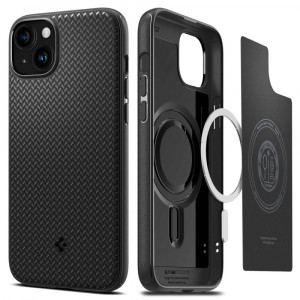 Husa pentru iPhone 15 Plus, Spigen Mag Armor - Negru Mat - Img 1
