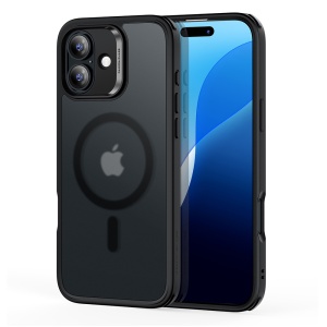 Husa pentru iPhone 16, slim, ESR Classic Hybrid HaloLock, Negru frost
