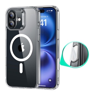 Husa pentru iPhone 16, slim, ESR Classic Hybrid HaloLock, Transparenta