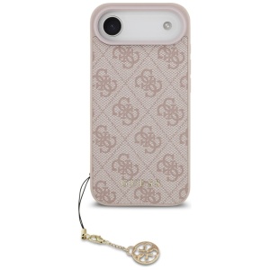 Husa pentru iPhone 17 Air, Hardcase 4G Charm Cradle MagSafe, Guess, Roz