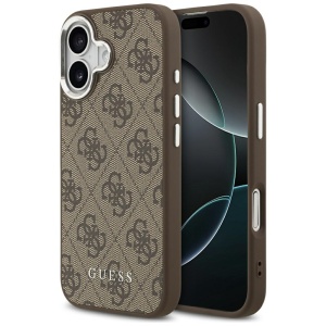 Husa pentru iPhone 17, Hardcase 4G Classic Logo MagSafe, Maro