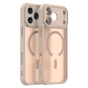 Husa pentru iPhone 17 Pro Max, SKYDDAR INNOVATION, HaloFrost MagSafe II, Antisoc, set cu sticker, Auriu