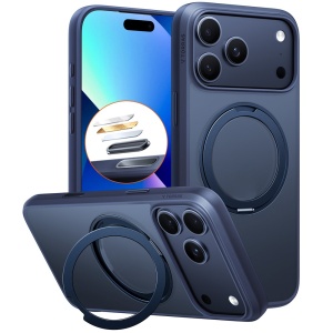 Husa pentru iPhone 17 Pro Max, Torras Ostand Pro MagSafe, Albastru