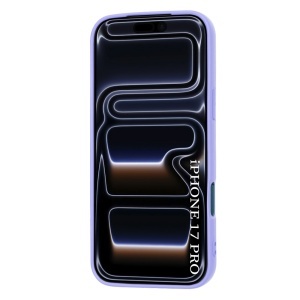 Husa pentru iPhone 17 Pro, SKYDDAR INNOVATION, din Silicon Catifelat, SoftFlex Magsafe, set cu sticker, Violet - Img 7