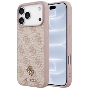 Husa pentru iPhone 18 Pro / iPhone 17 Pro - Guess Hardcase 4G Small & Classic MagSafe - Pink