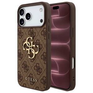 Husa pentru iPhone 18 Pro Max / iPhone 17 Pro Max - Guess Hardcase 4G Big Logo - Brown