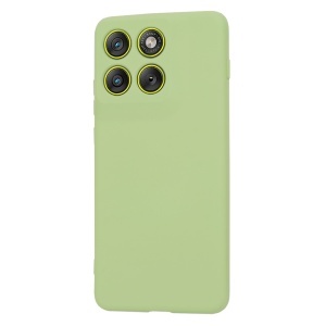 Husa pentru Motorola Edge 70, SKYDDAR INNOVATION, din Silicon Catifelat, SoftElegance, set cu sticker, Verde - Img 3