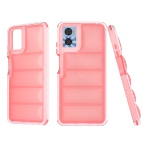 Husa pentru Motorola Moto E22 / Moto E22i, Skyddar Luxury Waves, set cu sticker, Rosu