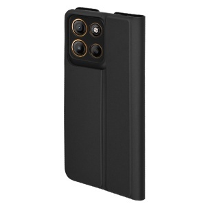 Husa pentru Motorola Moto G15 / Moto G15 Power, SKYDDAR INNOVATION, Magskin Book, tip Carte cu Portofel Interior, set cu sticker, Negru - Img 7