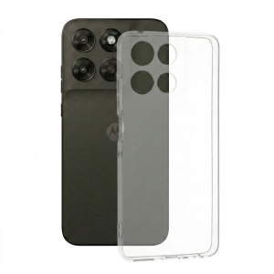 Husa pentru Motorola Moto G77, SKYDDAR INNOVATION, ClearGuard, din silicon transparent, set cu sticker, Transparenta