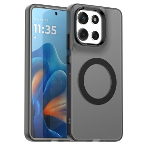 Husa pentru Motorola Moto G86, MagSafe, Antisoc, set cu sticker, CandyCase, Negru