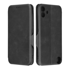 Husa pentru Nothing CMF Phone 1, SKYDDAR INNOVATION, Safe Wallet tip carte din Piele Ecologica, Suport Carduri, Inchidere Magnetica, Negru, set cu sticker  - Img 8
