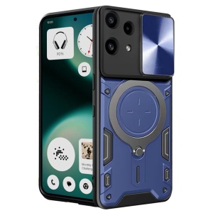 Husa pentru Nothing Phone (3a) Lite, SKYDDAR INNOVATION, CamGuard Pro, Inel Magnetic, Protectie Camera, set cu sticker, Albastru