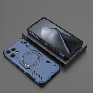Husa pentru Nothing Phone (3a) Lite, SKYDDAR INOVATION, ArmorMag, Magsafe, set cu sticker, Albastru - Img 4