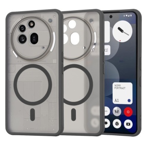 Husa pentru Nothing Phone (3a) Pro, SKYDDAR INNOVATION, Frosted MagSafe, Antisoc, set cu sticker, Negru - Img 1