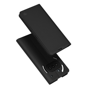Husa pentru Nothing Phone (3a), SKYDDAR INNOVATION, Prestige, tip Carte cu Portofel Interior, Negru, set cu sticker
