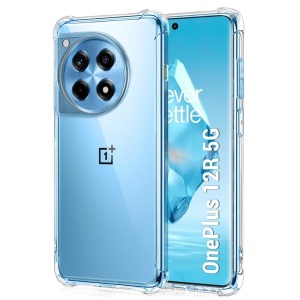 Husa pentru OnePlus 12R , SKYDDAR INNOVATION, Shockproof Clear din Silicon Slim, Transparenta, set cu sticker