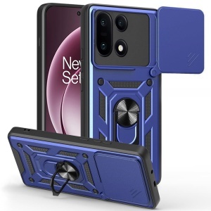 Husa pentru OnePlus 15, SKYDDAR INNOVATION, CamShield, Inel magnetic, set cu sticker, Albastru
