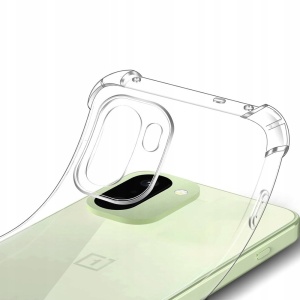 Husa pentru OnePlus 15R din Silicon Slim, Antisoc, set cu sticker, Shockproof Clear Silicone, Transparenta - Img 2