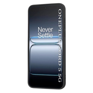 Husa pentru OnePlus Nord 5, SKYDDAR INNOVATION, din Silicon Catifelat, SoftElegance, set cu sticker, Negru - Img 2