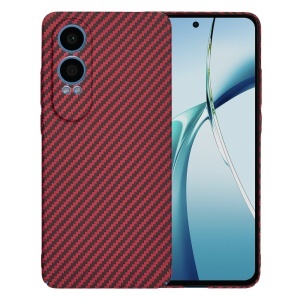Husa pentru OnePlus Nord CE4 Lite, SKYDDAR INNOVATION, textura carbon, Carbonite FiberShell, set cu sticker, Rosu,