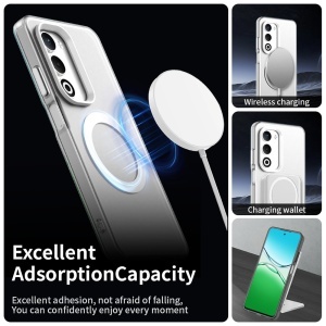 Husa pentru Oppo A5 4G, MagSafe, Antisoc, set cu sticker, CandyCase, Alb - Img 4