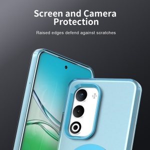 Husa pentru Oppo A5 4G, MagSafe, Antisoc, set cu sticker, CandyCase, Albastru - Img 4