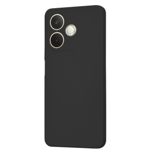 Husa pentru Oppo A5 Pro 5G, SKYDDAR INNOVATION, din Silicon Catifelat, SoftElegance , Negru, set cu sticker - Img 3