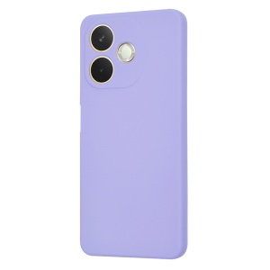 Husa pentru Oppo A5 Pro 5G, SKYDDAR INNOVATION, din Silicon Catifelat, SoftElegance , Violet, set cu sticker - Img 3