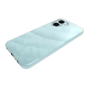 Husa pentru Oppo A6x 4G / 5G din silicon transparent, set cu sticker, Clear Silicone, Transparenta - Img 3