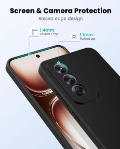 Husa pentru Oppo A80 5G din Silicon Catifelat, Protectie Premium, Skyddar SoftElegance - Verde - Img 9