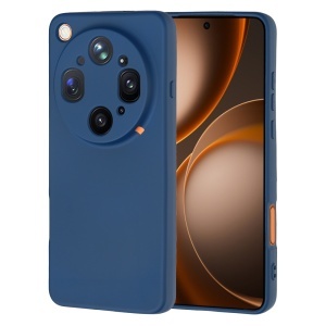 Husa pentru Oppo Find X9 Ultra din Silicon Catifelat, Antisoc, set cu sticker, SoftElegance, Bleumarin