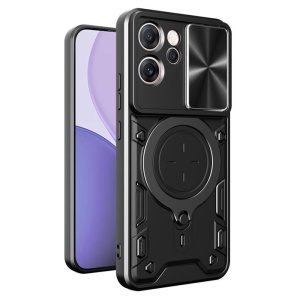 Husa pentru Oppo Reno14 F, SKYDDAR INNOVATION, CamGuard Pro, Inel Magnetic, Protectie Camera, set cu sticker, Negru