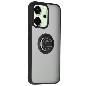 Husa pentru Oppo Reno14, SKYDDAR INNOVATION, Glinth cu Inel Rotativ 360° Magnetic, set cu sticker, Negru  - Img 7