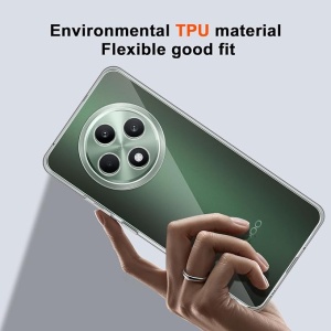 Husa pentru pentru Oppo Reno12 F din silicon slim, anti soc, Skyddar Shock - Transparenta - Img 5