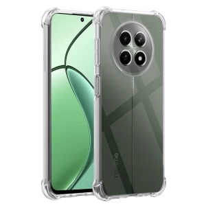 Husa pentru Realme 12x / 12 , SKYDDAR INNOVATION, Shockproof Clear din Silicon Slim, Transparenta, set cu sticker