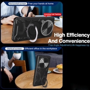 Husa pentru Realme 14 Pro, SKYDDAR INNOVATION, SafeCover cu Inel Magnetic, Protectie Camera, set cu sticker, Negru - Img 7