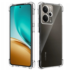 Husa pentru Realme 14T / 14, SKYDDAR INNOVATION, Shockproof Clear Silicone, Silicon Slim, set cu sticker, Transparenta
