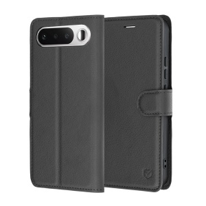 Husa pentru Realme 16 5G tip Carte, cu Portofel Interior, Finisaje Premium, set cu sticker, Leather Folio, Negru