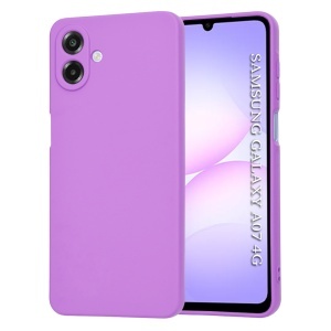 Husa pentru Samsung Galaxy A07 4G, SKYDDAR INNOVATION, din Silicon Catifelat, SoftElegance, set cu sticker, Mov