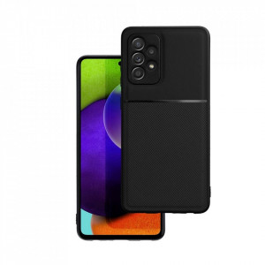 Husa pentru Samsung Galaxy A13 4G din silicon, anti soc, flexibila, set cu sticker, Noble, Negru