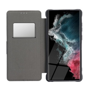 Husa pentru Samsung Galaxy A16 5G, SKYDDAR INNOVATION, RAZOR, Inchidere Magnetica, Buzunar Interior, Antisoc, set cu sticker, Negru - Img 6