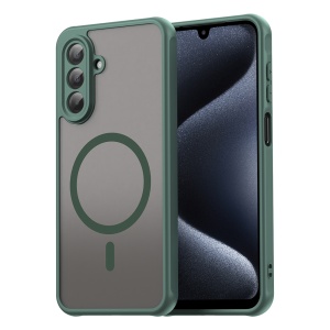 Husa pentru Samsung Galaxy A17 5G, SKYDDAR INNOVATION, HaloFrost MagSafe II, Antisoc, set cu sticker, Verde