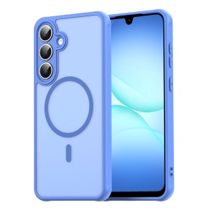 Husa pentru Samsung Galaxy A17 5G, SKYDDAR INNOVATION, HaloFrost MagSafe II, Antisoc, set cu sticker, Albastru