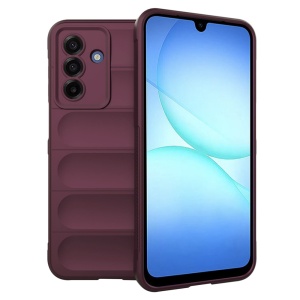 Husa pentru Samsung Galaxy A17 5G, SKYDDAR INNOVATION, Magic Shield, din Silicon Mat, set cu sticker, Bordo